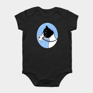 The Apollo - Black and White Paint Horse Baby Bodysuit